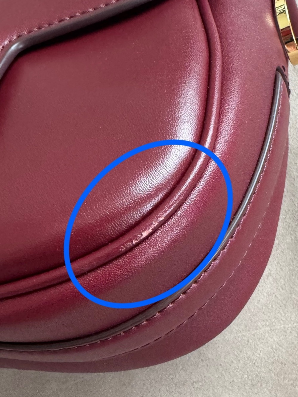 Marc Jacobs The Covered J Marc Saddle Bag in cherry maroon wine red - Picture 15 of 15